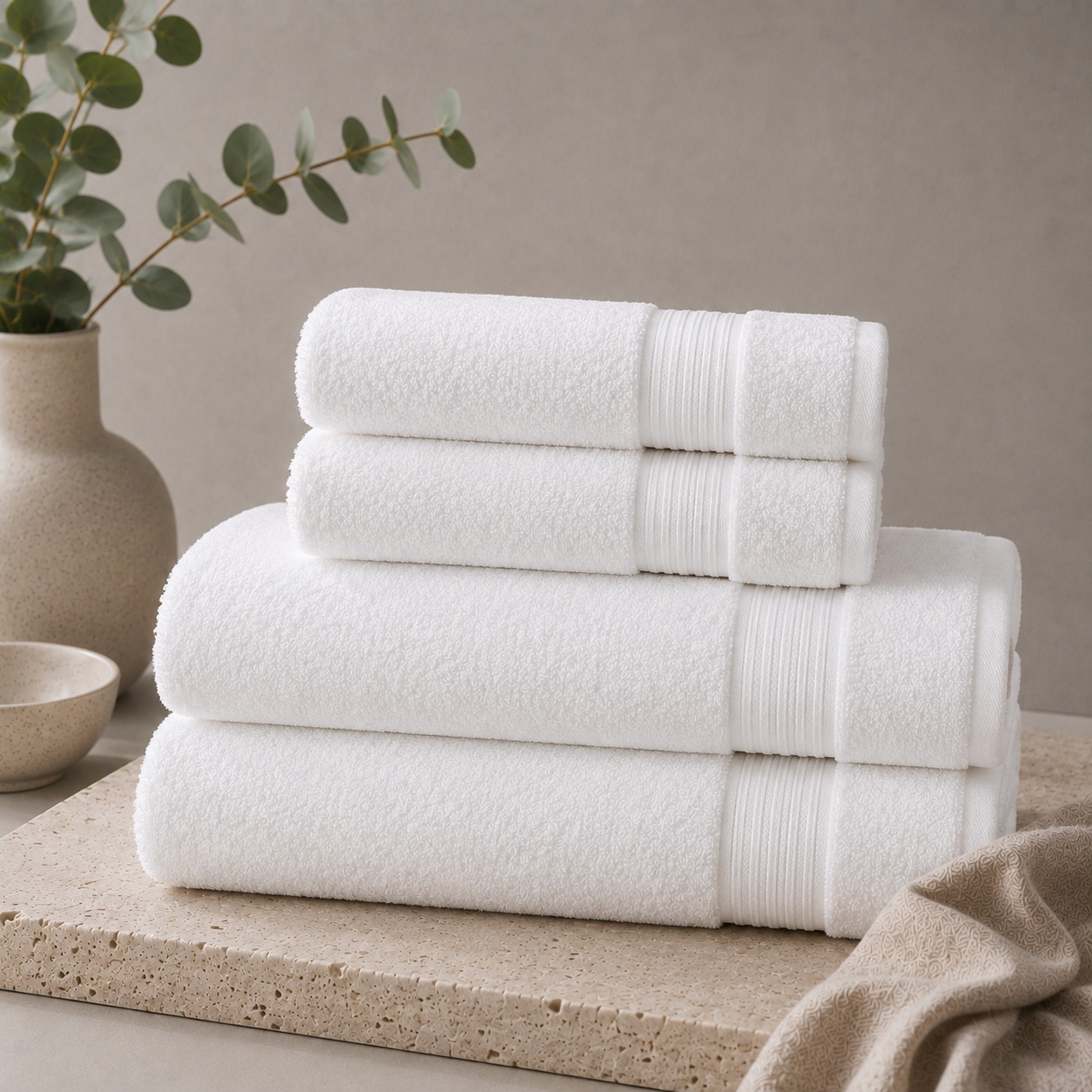 kit 4 tolhas de banho super luxo- 2 banho 2 rosto